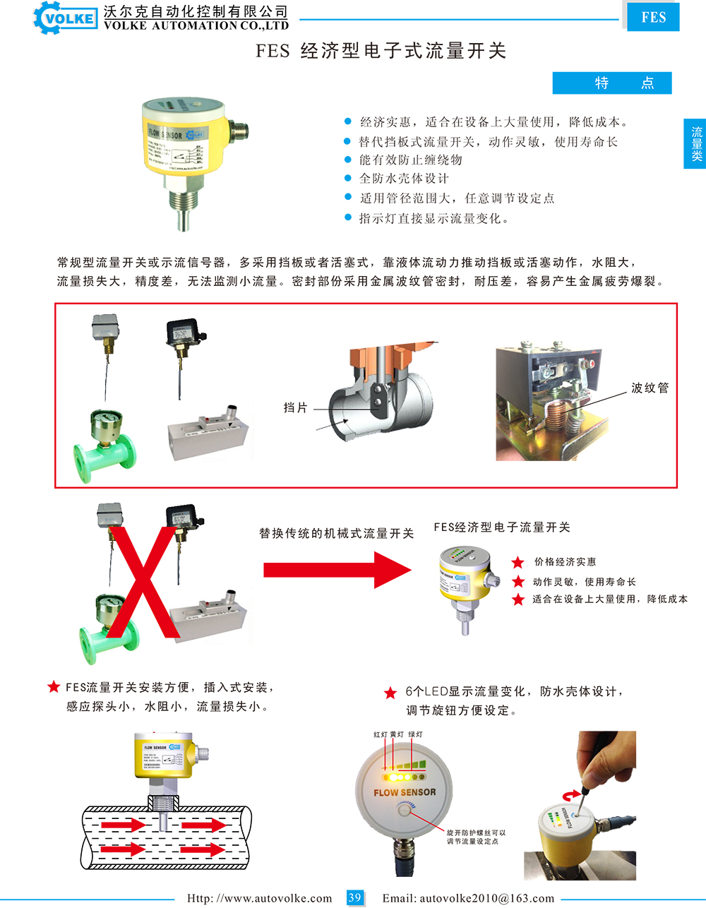 FES 电子式流量开关资料